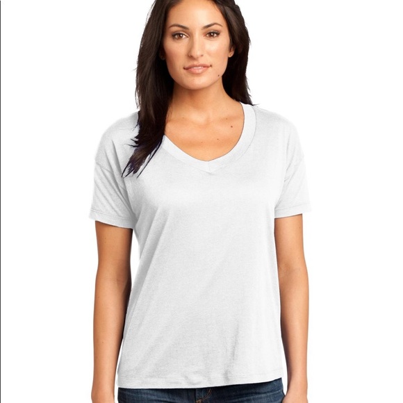 Tie Dye Modal Blend V-Neck Tee - Picture 3 of 3